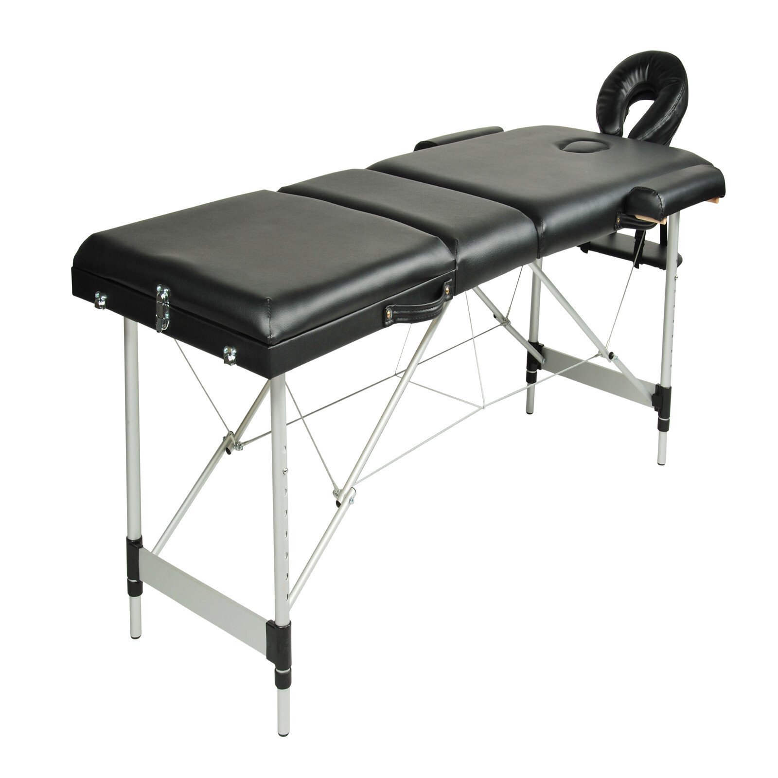 Foldable aluminium massage table